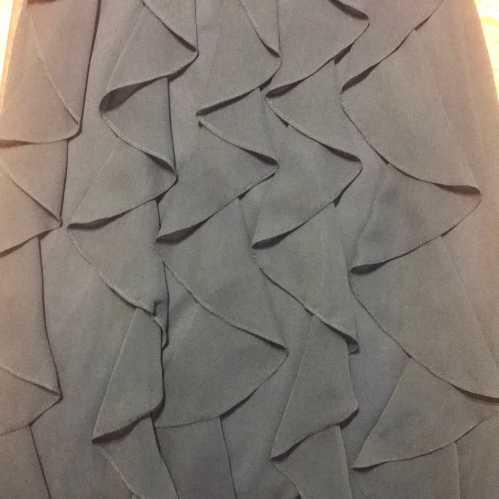 Blue Cache Strapless Ruffle Dress Size 4 👗 - Picture 3 of 5